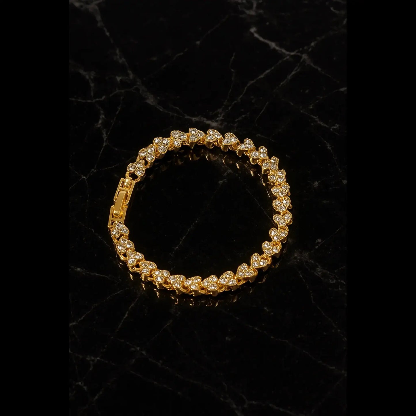 Heart link bracelet