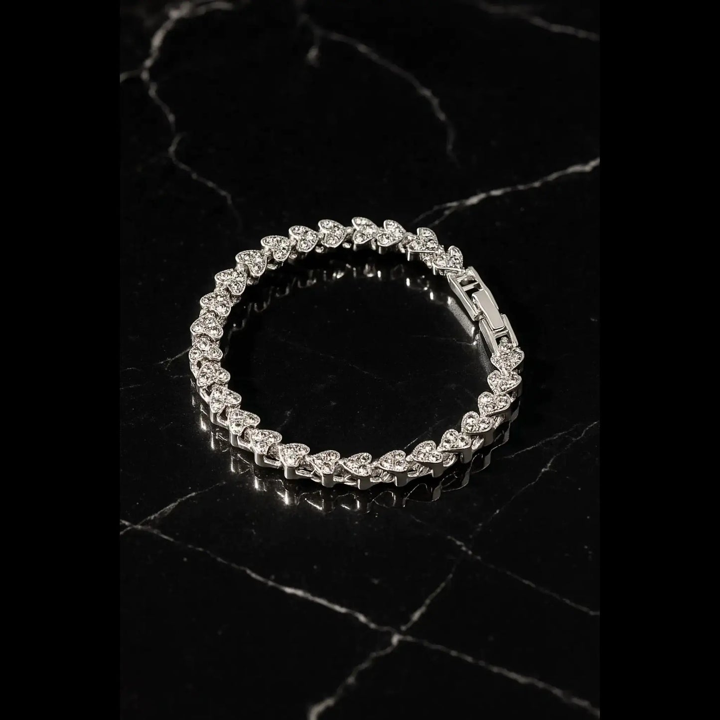 Heart link bracelet