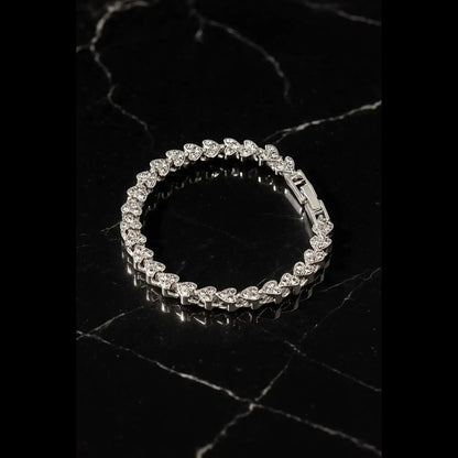 Heart link bracelet