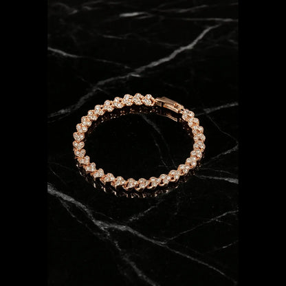 Heart link bracelet